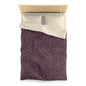 Golden Amethyst Radiance Mandala Microfiber Duvet Cover
