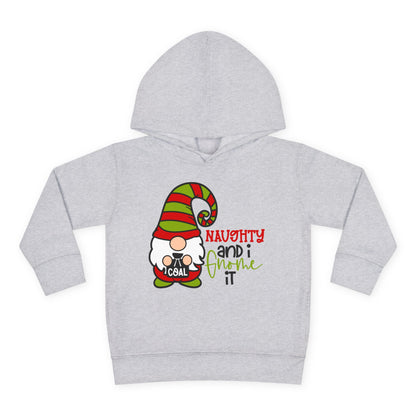 Naughty and I Gnome It Toddler Pullover Fleece Hoodie