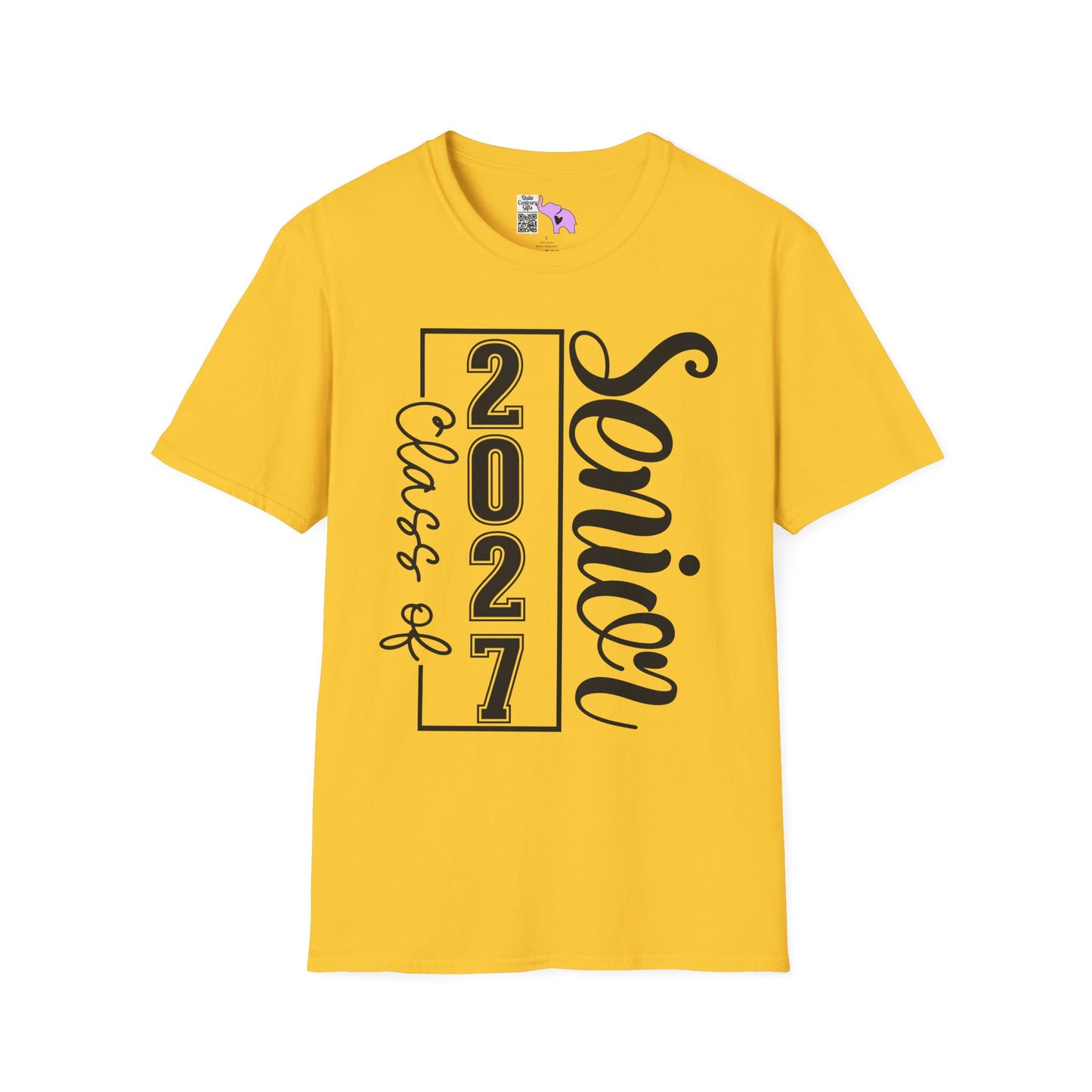 Vertical Class of 2027 Senior Adult T-shirt