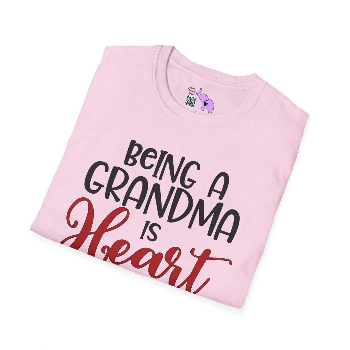 Being A Grandma Is Heart Work Adult T-shirt