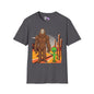 Bigfoot & Alien Adult T-shirt