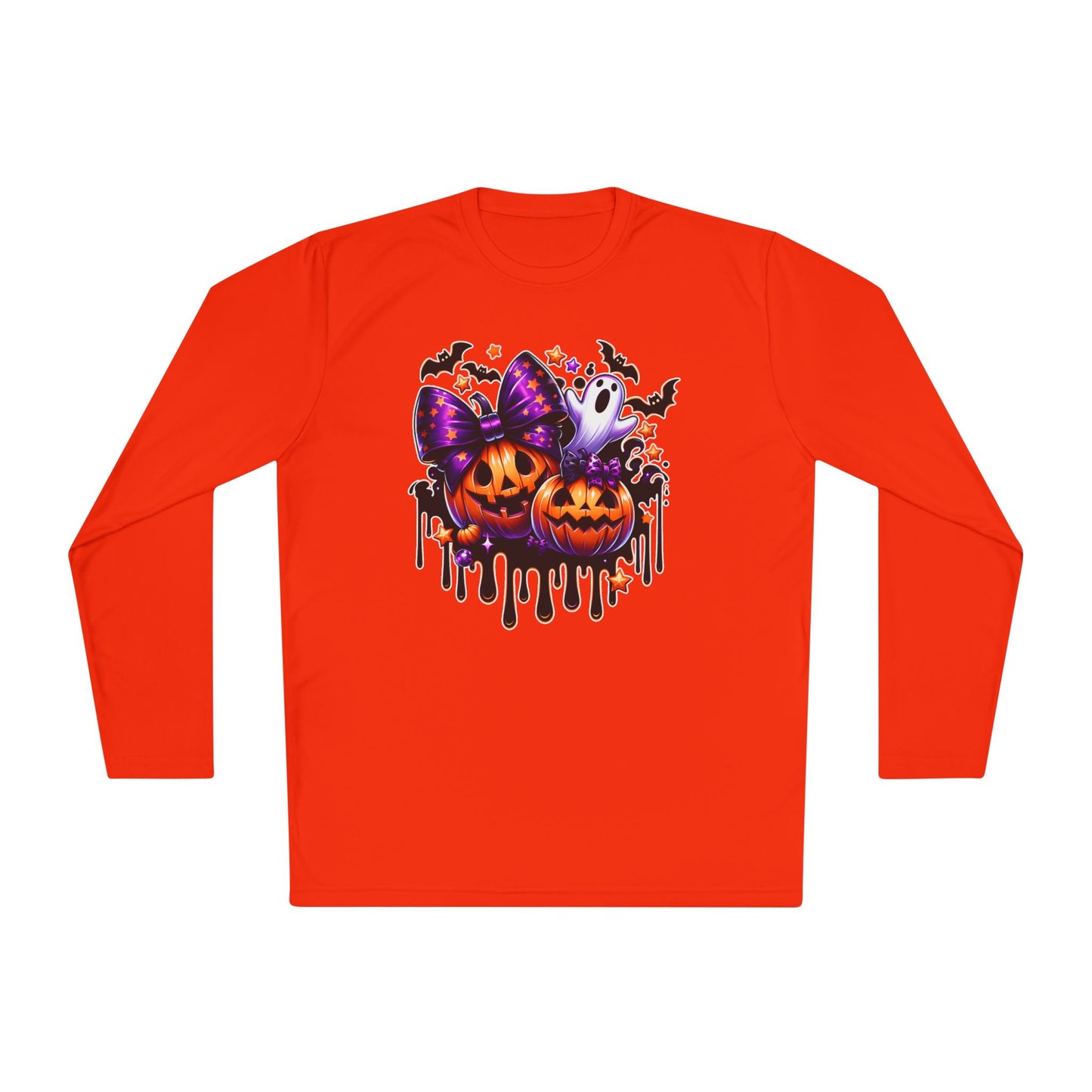Bats Bows & Boos Adult Long Sleeve Tee