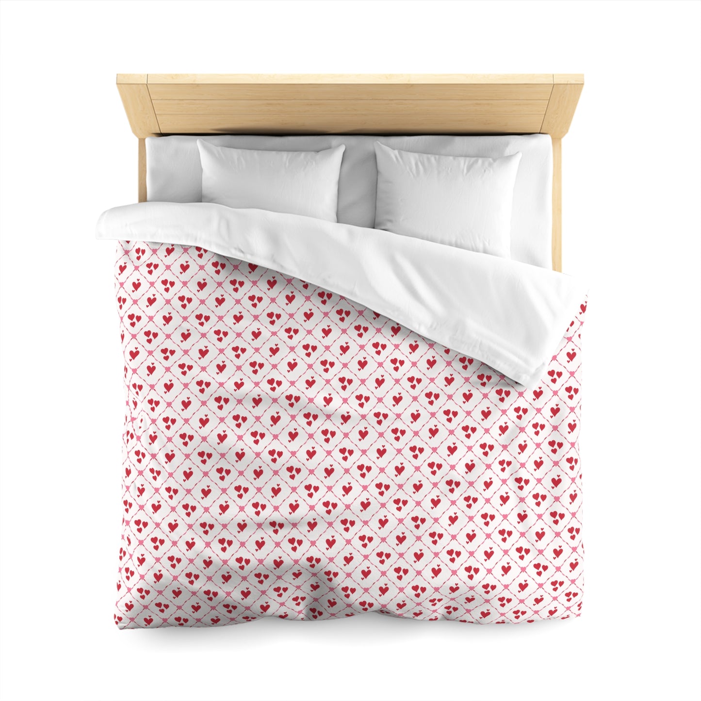 Cupid’s Lattice Microfiber Duvet Cover