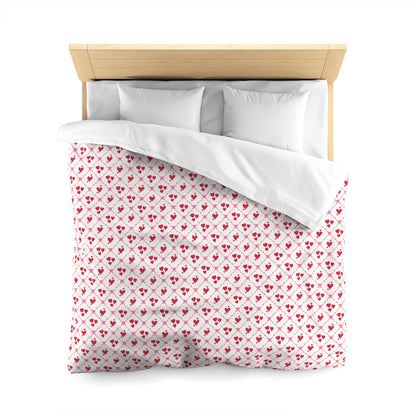 Cupid’s Lattice Microfiber Duvet Cover