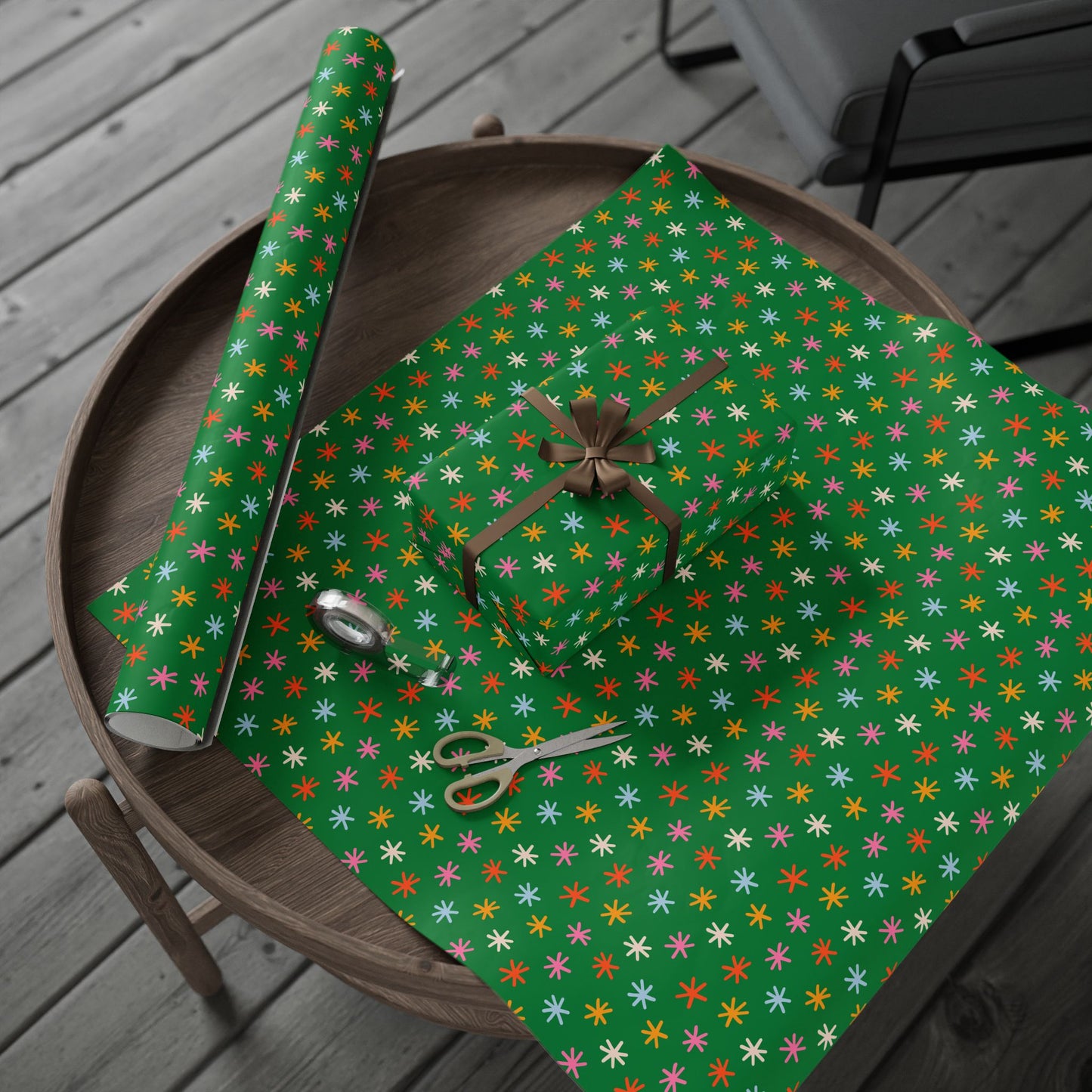 Jingle Stars Wrapping Paper