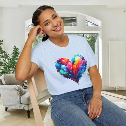 All the Feels Heart Adult T-shirt
