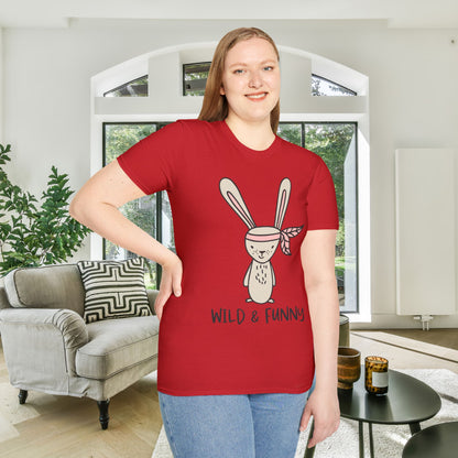 Wild & Funny (Bunny) Adult T-shirt