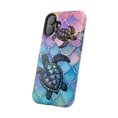 Sea Turtle Silhouette MagSafe® Compatible Tough Case for iPhone