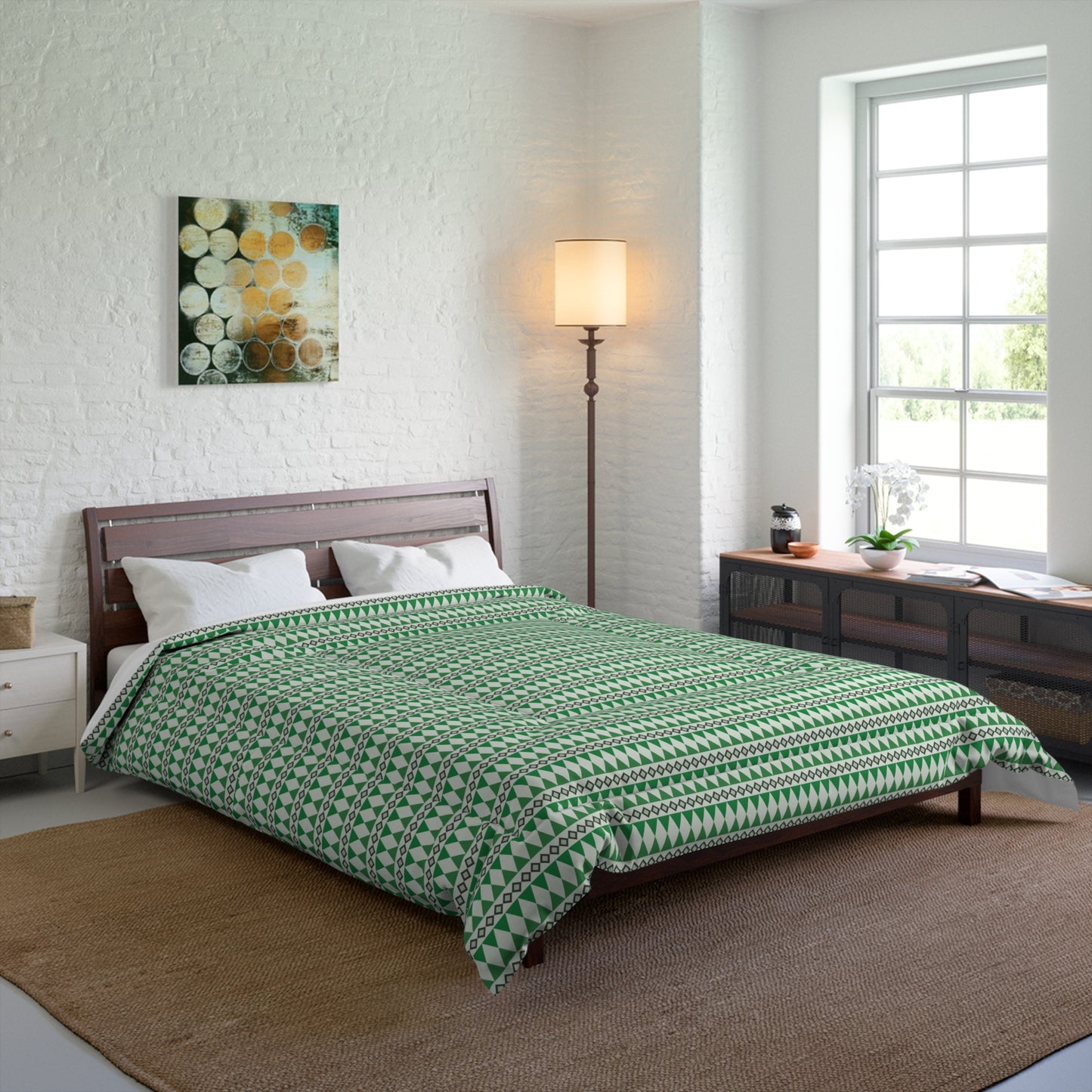 Moss Cairn Stripes Comforter