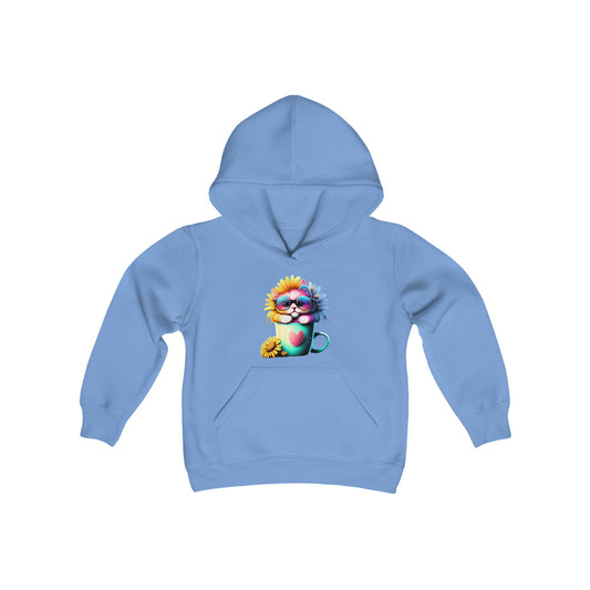 Cool Sunflower Kitten 2 Youth Hoodie