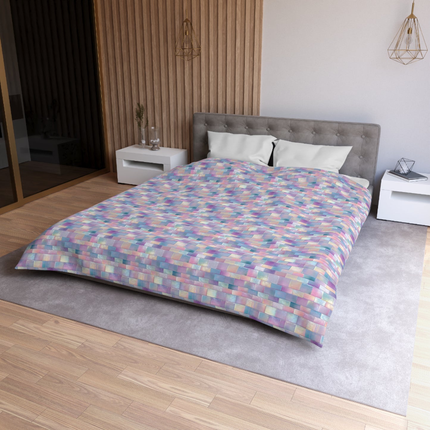 Cloudbound Panels Microfiber Duvet Cover