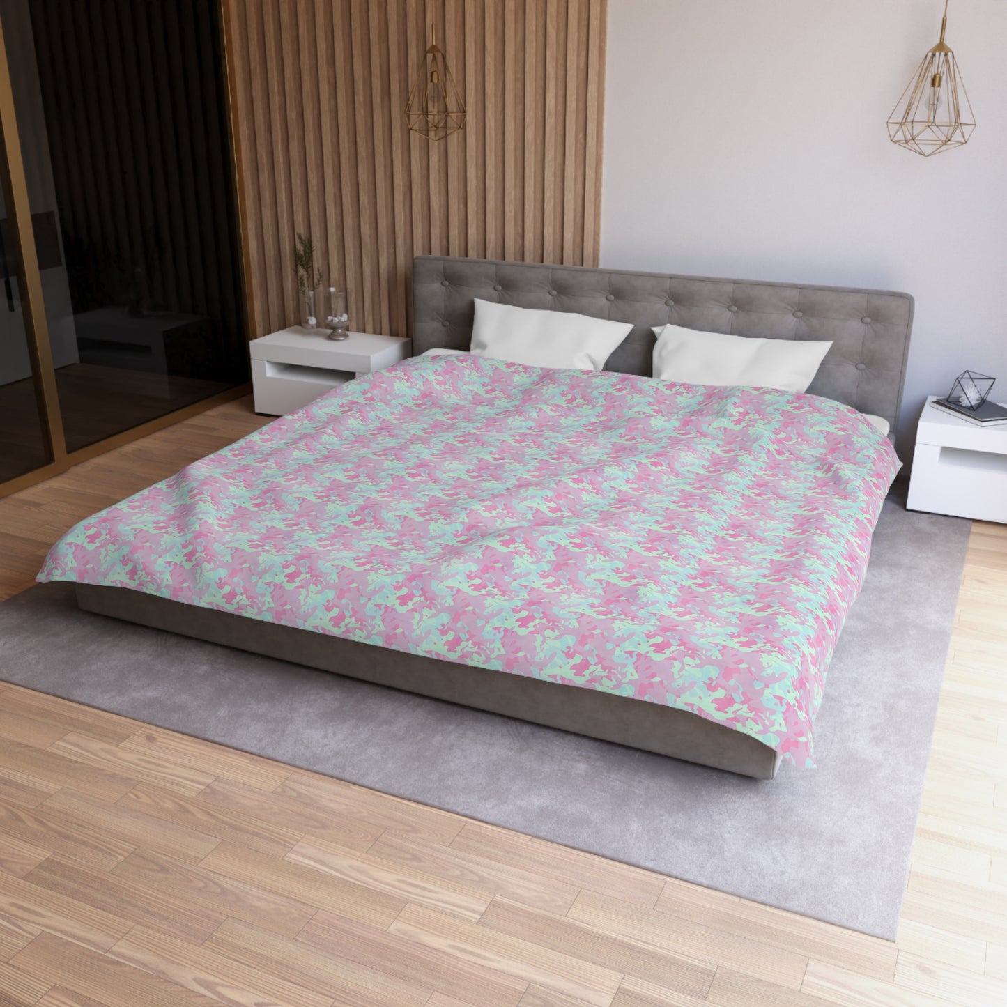 Berry Sorbet Camo  Duvet Bedding Set