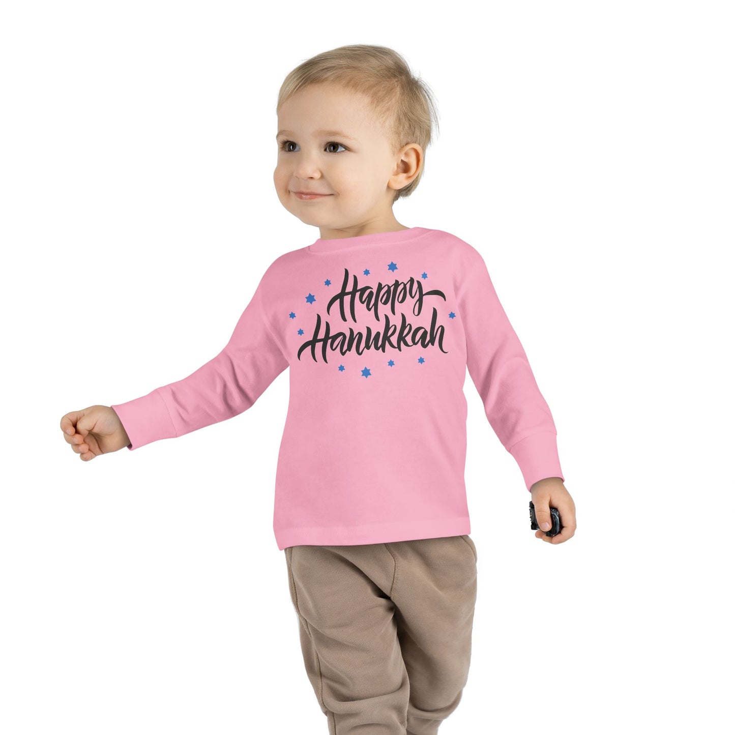 Happy Hanukkah 3 Toddler Long Sleeve Tee