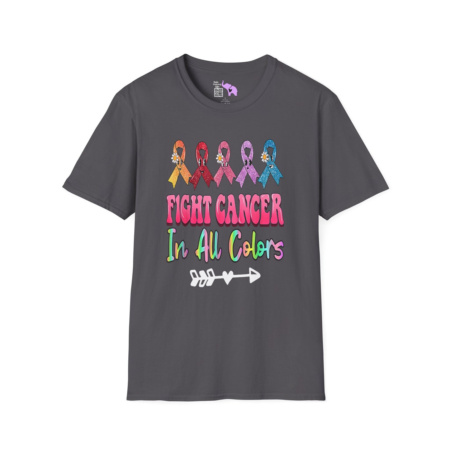 Fight Cancer in All Colors 1 Adult T-shirt