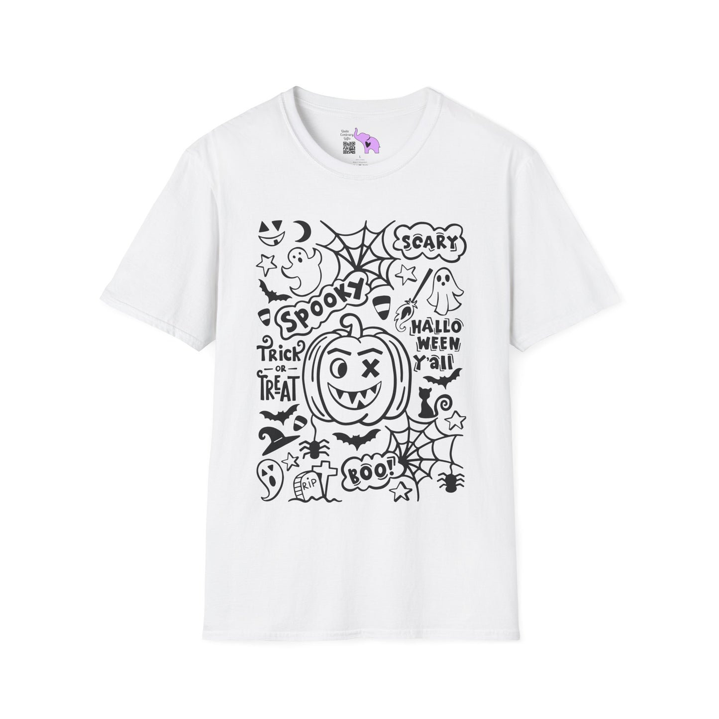 Scary Spooky Halloween Y'all Adult T-shirt