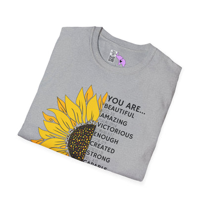You Are... (Sunflower) Adult T-shirt