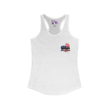 My Baby Enlisted to Keep Your Baby Safe Women's Ideal Racerback Tank