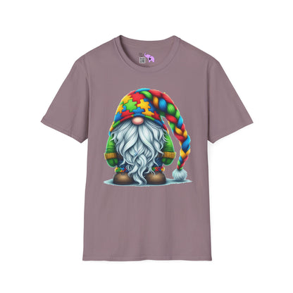Autism Awarness Gnome Adult T-shirt