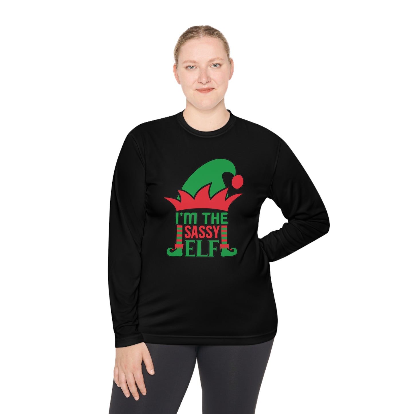 I'm The Sassy Elf Adult Long Sleeve Tee