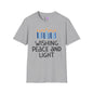 Hanukkah Wishing Peace & Light Adult T-shirt