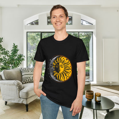 Sun Moon Stars Adult T-shirt