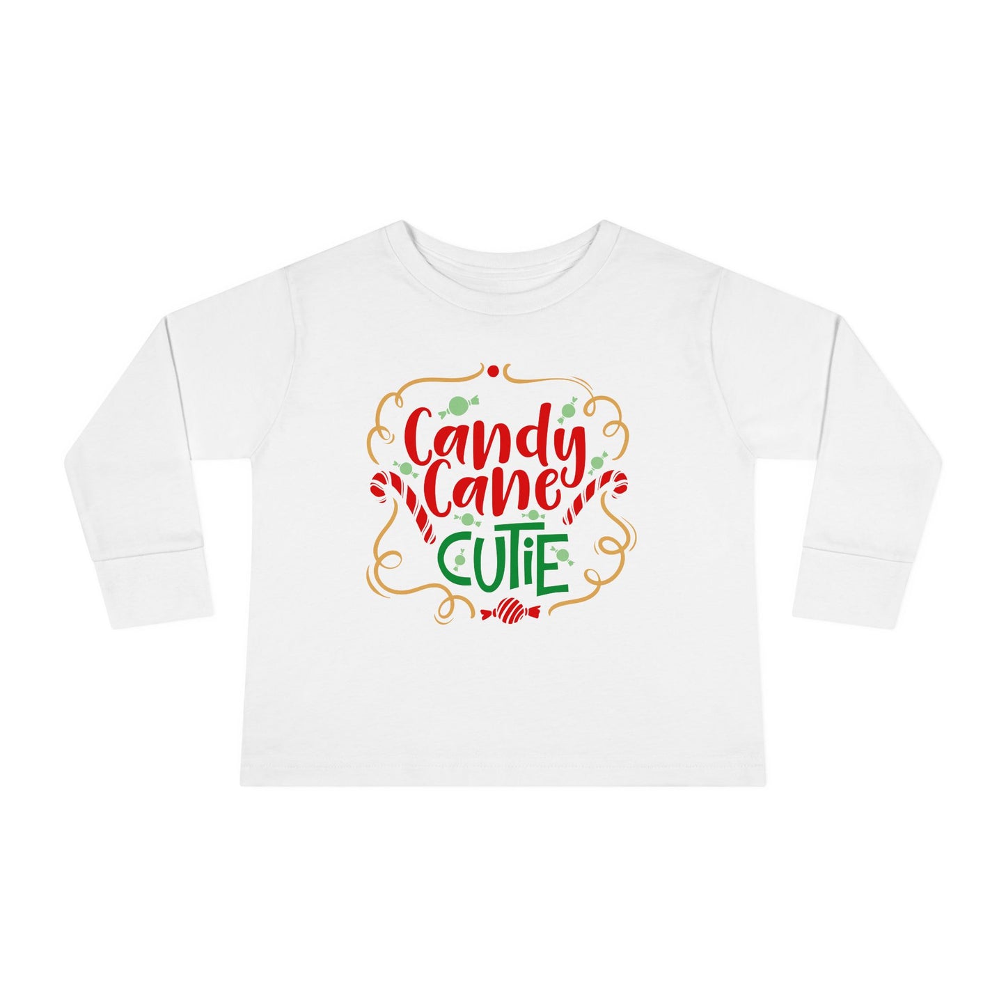 Candy Cane Cutie Toddler Long Sleeve Tee