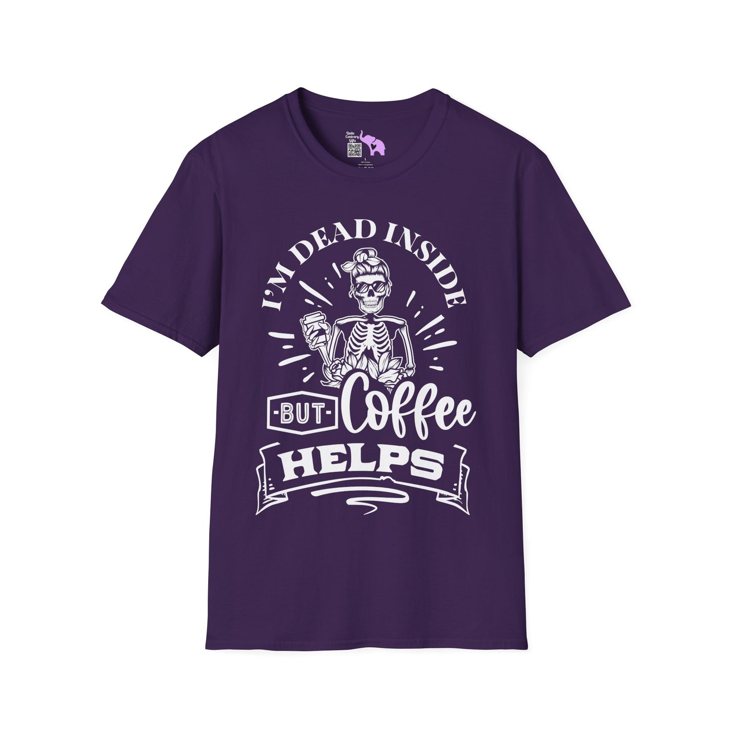 I'm Dead Inside But Coffee Helps Adult T-shirt