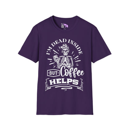 I'm Dead Inside But Coffee Helps Adult T-shirt