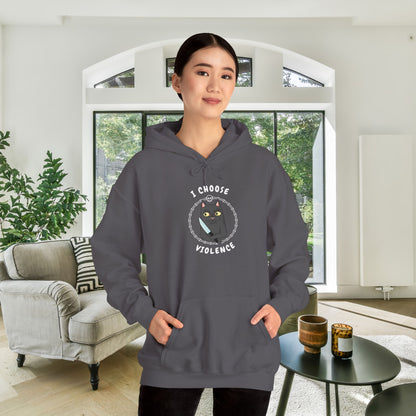 I Choose Violence Heavy Blend™ Hooded Sweatshirt