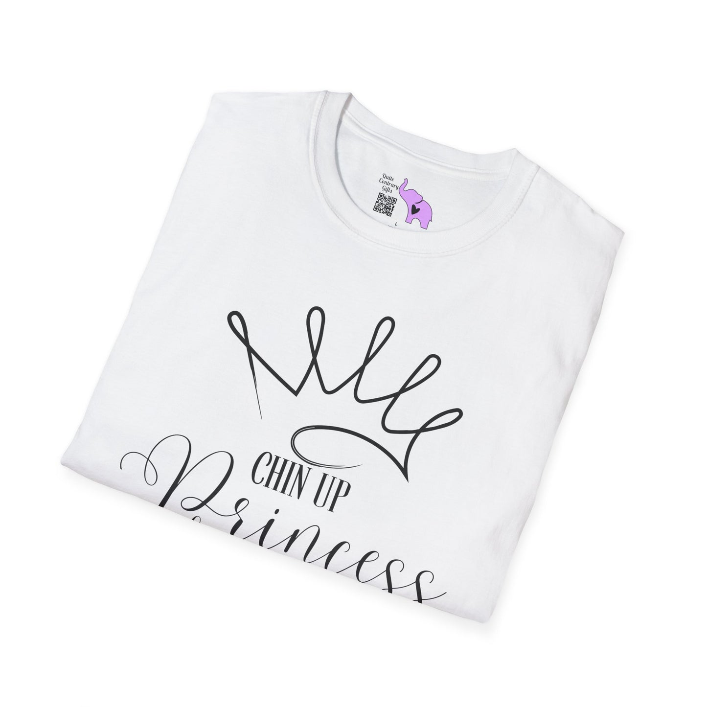Chin Up Princess or the Crown Slips Adult T-shirt