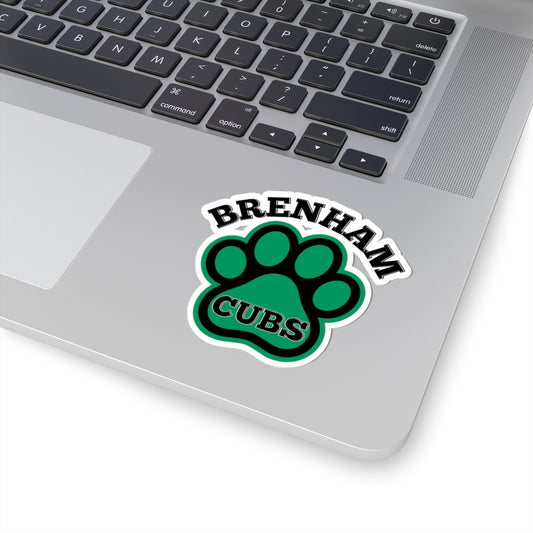 Brenham Paw Pride, Black Kiss-Cut Decal