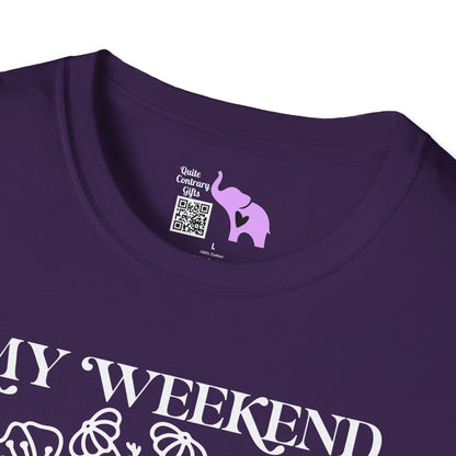 My Weekend Is Fully Booked (Flowers, Open Book) Adult T-shirt