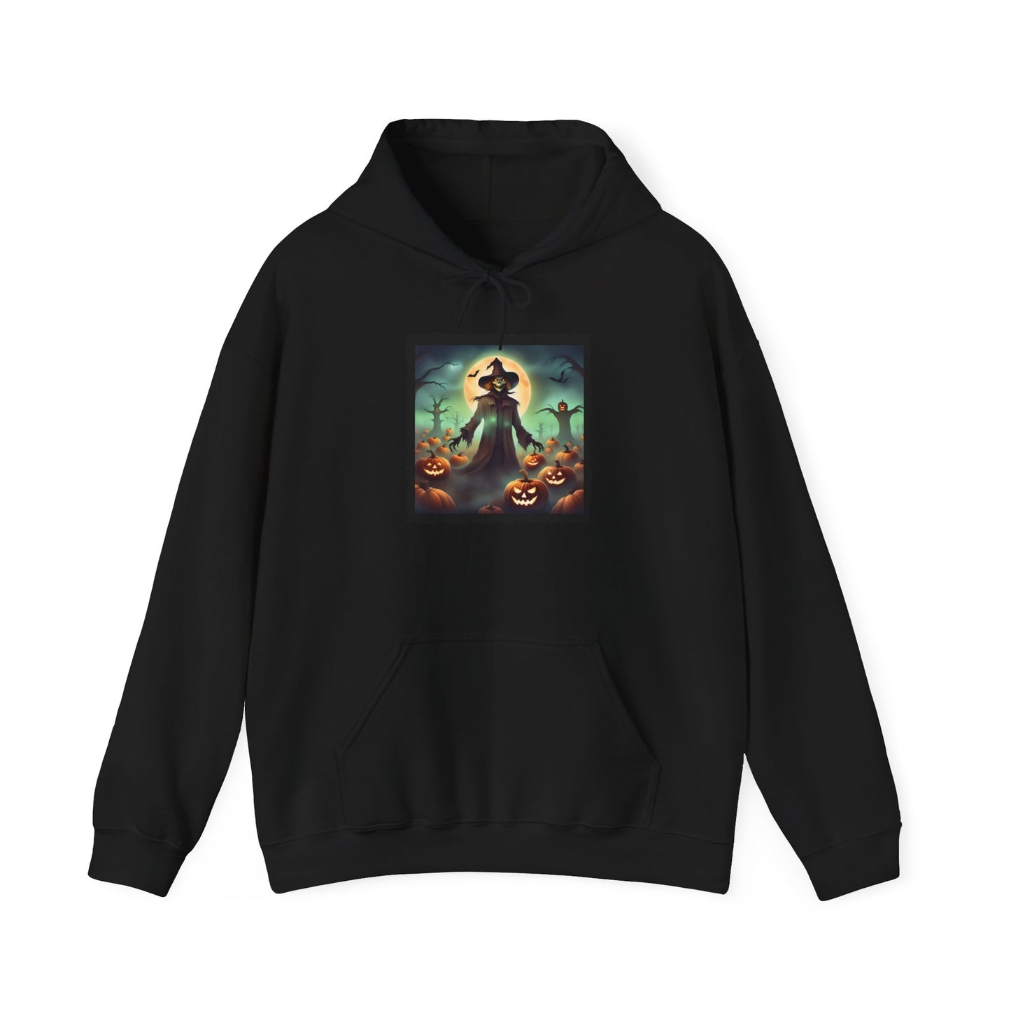 Halloween Scarecrow w/Pumpkins 4 Heavy Blend™ Hooded Sweatshirt