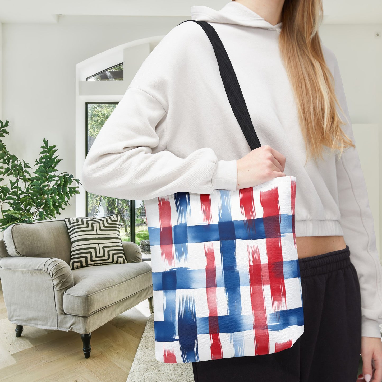 LIberty Strokes Canvas Tote Bag