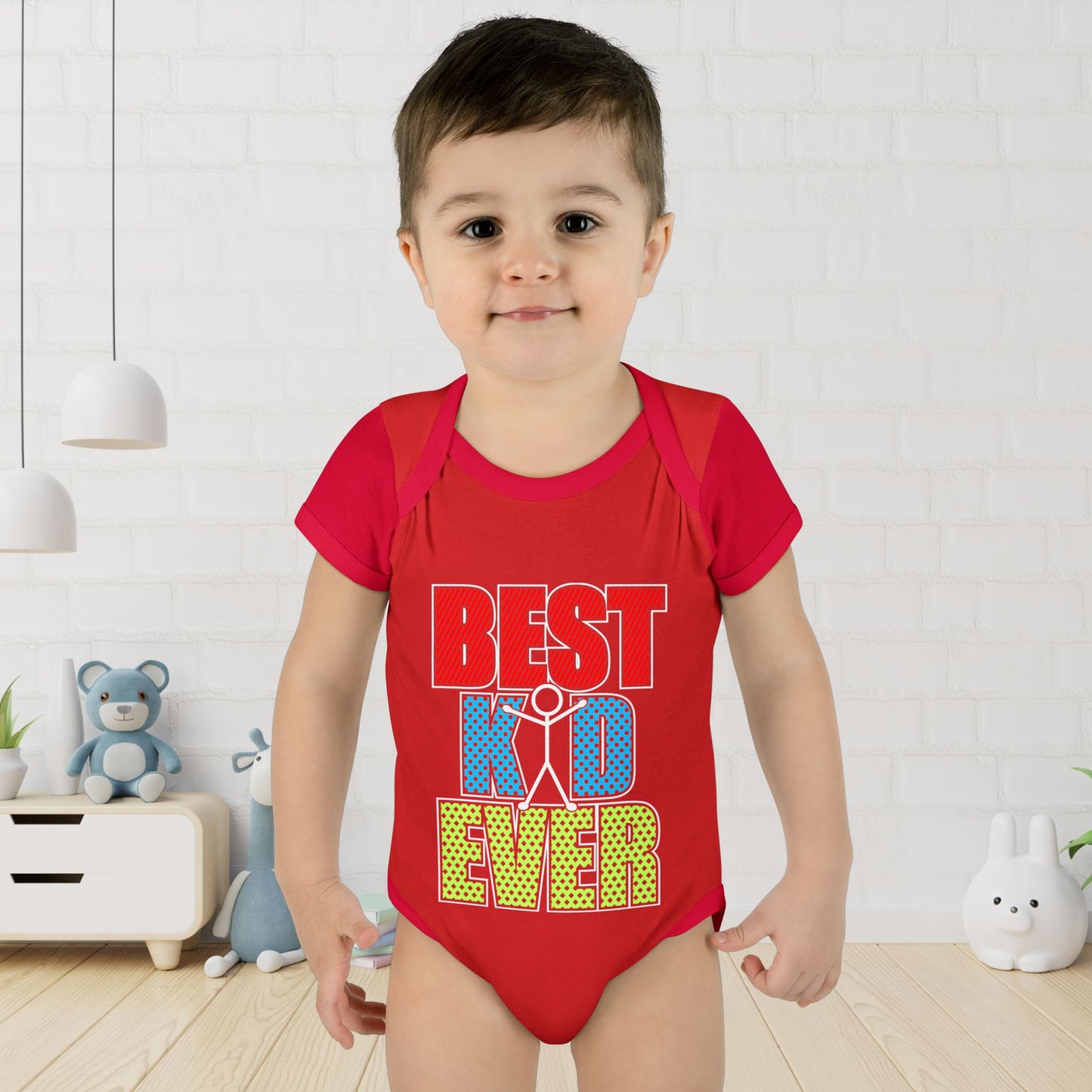Best Kid Ever (Colorful) Infant Baby Rib Bodysuit