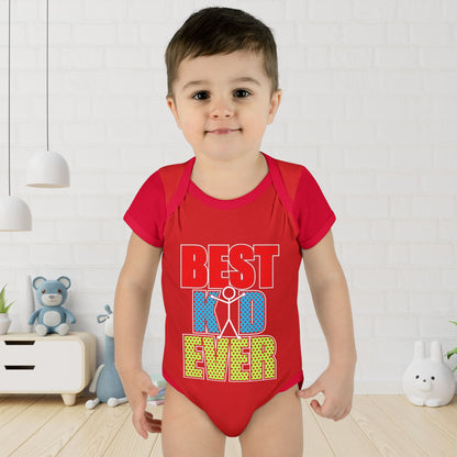 Best Kid Ever (Colorful) Infant Baby Rib Bodysuit