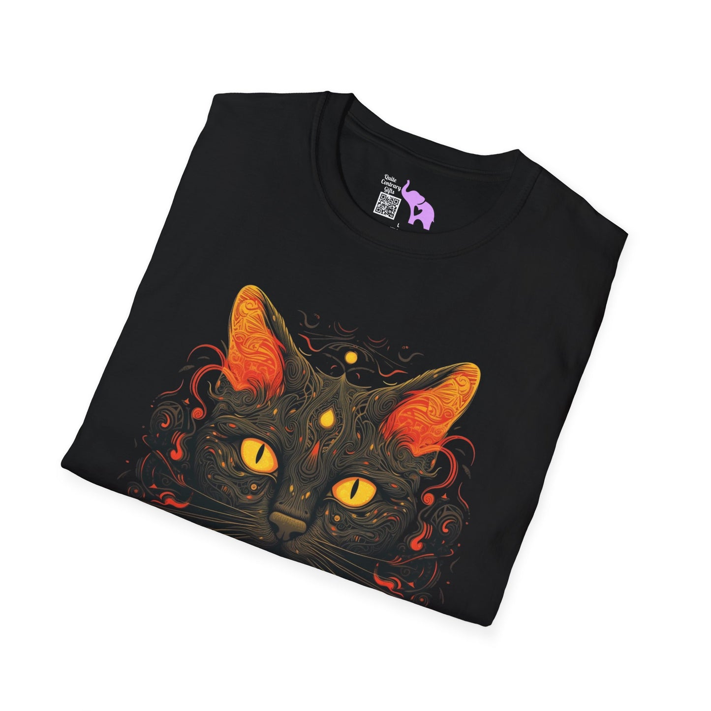 Creepy Black Cats 2 Adult T-shirt