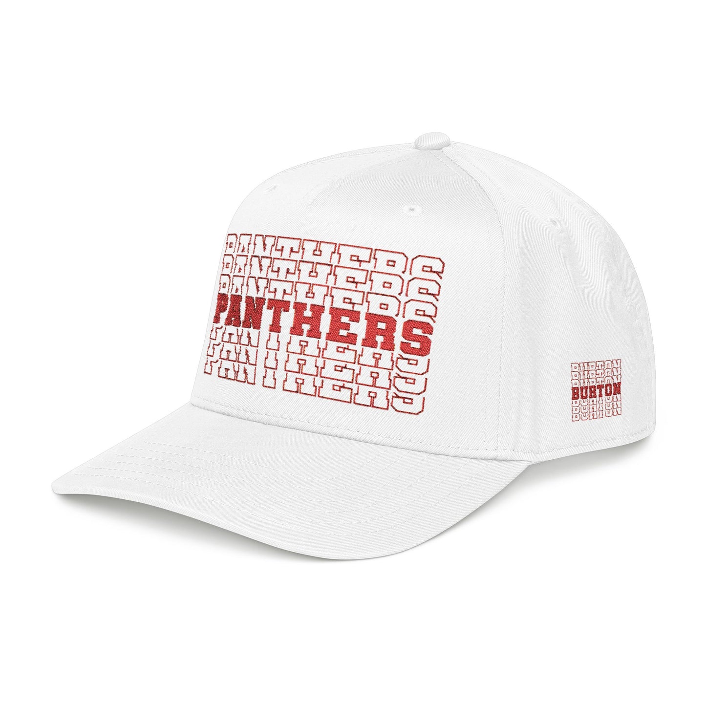 Burton Panthers Stacked Letters Mid Profile Baseball Cap