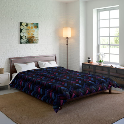 Velvet Angles Print Basic Bedding Set