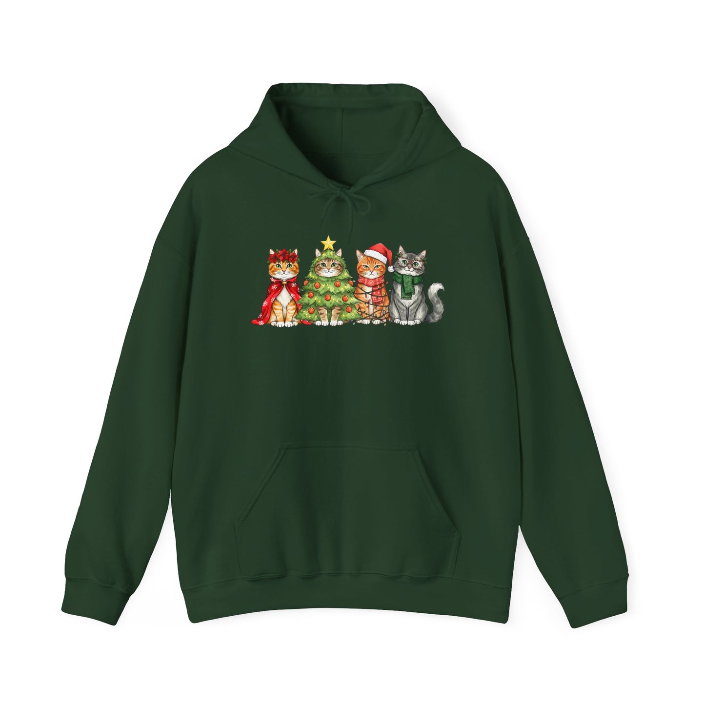 Purrfectly Festive Adult Heavy Blend™ Hoodie