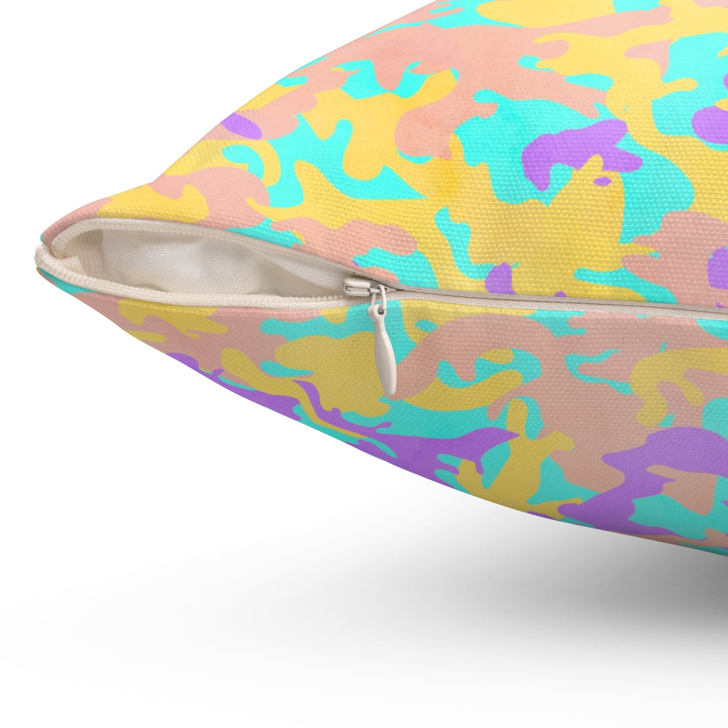 Dreamsicle Camo Throw Pillow