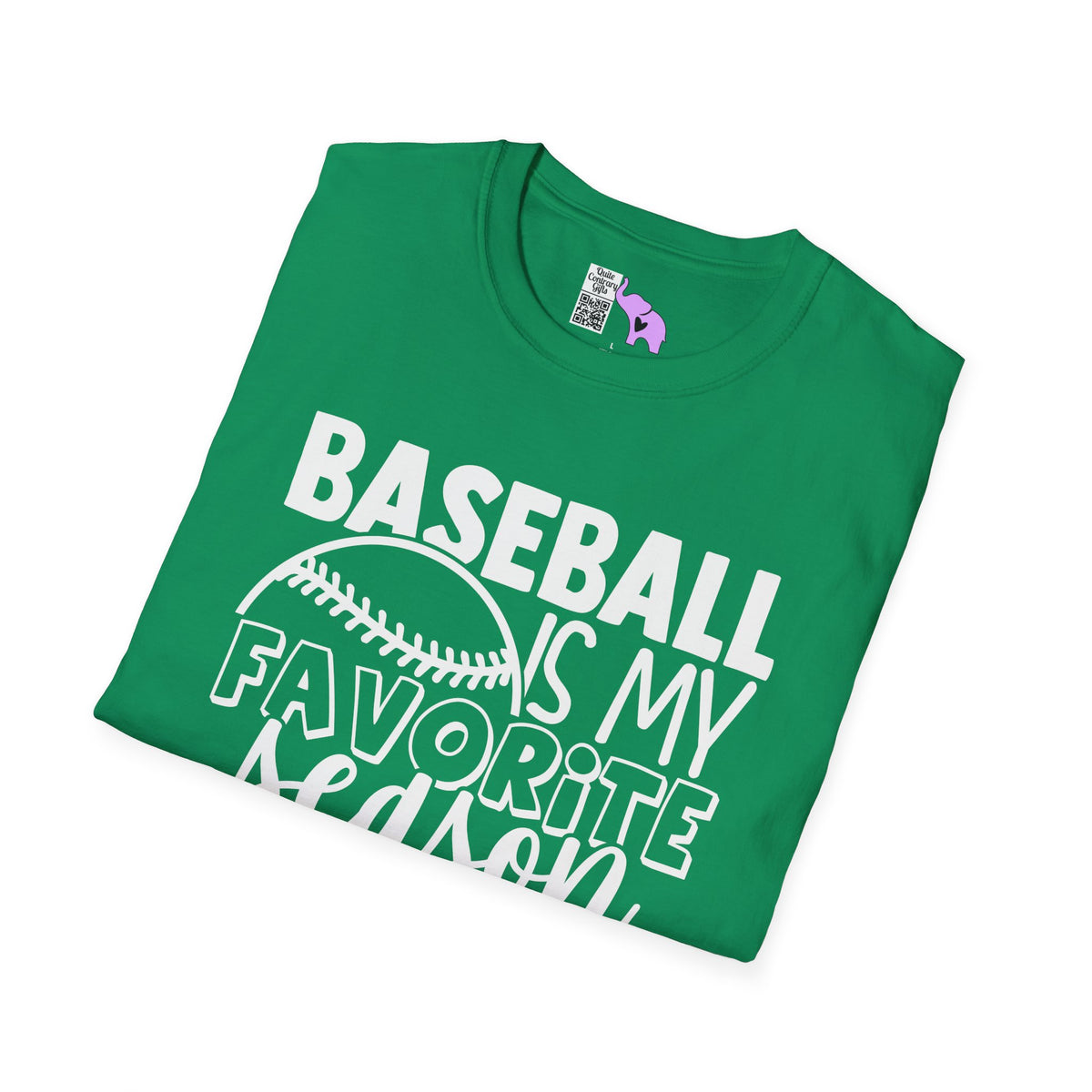 Baseball Is My Favorite Season Adult T-shirt