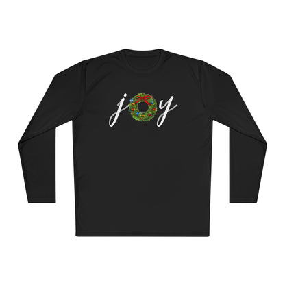 Joy w/Wreath Adult Long Sleeve Tee