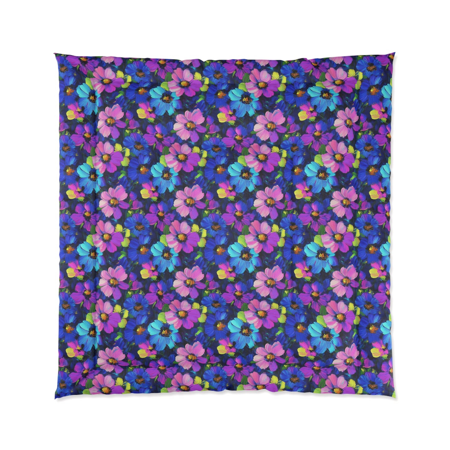 Watercolor Daisies Comforter