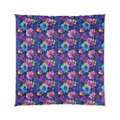 Watercolor Daisies Comforter