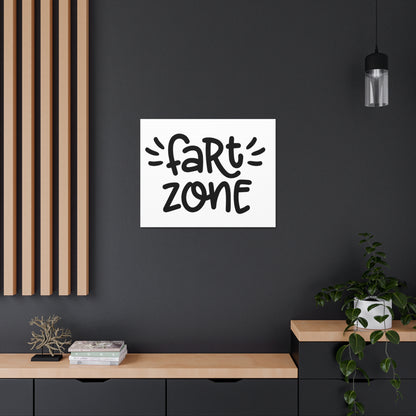 Fart Zone Canvas Horizontal Wraps w/o Frame