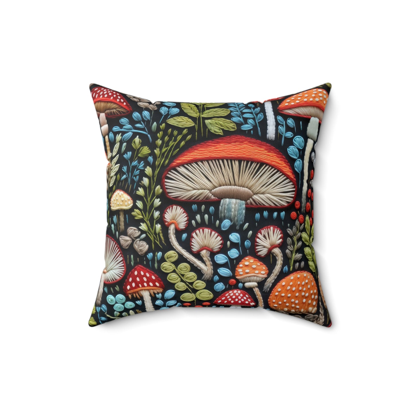 Shroom Bloom Throw Pillow
