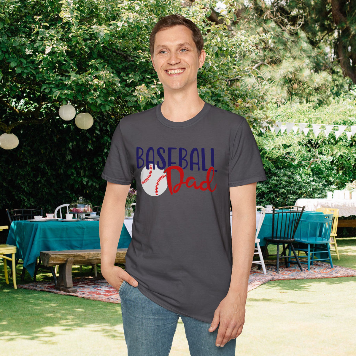 Baseball Dad Adult T-shirt