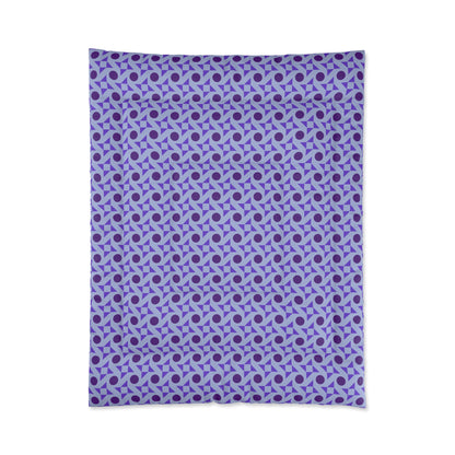 Violet Pinwheels Basic Bedding Set