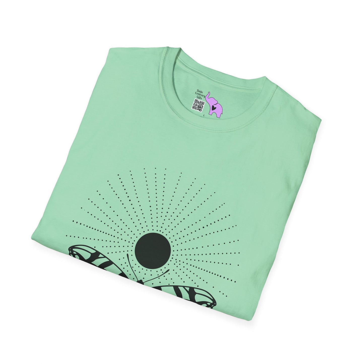 Butterfly w/Sun, Moon, & Stars Adult T-shirt